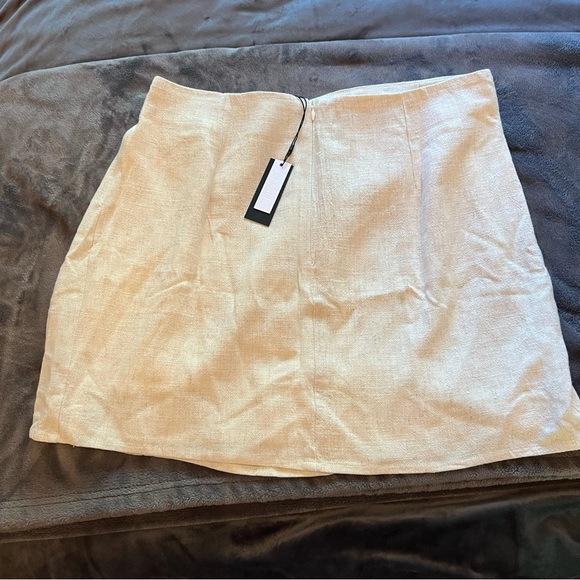 4th & Reckless NWT linen skirt size L - Picture 3 of 3